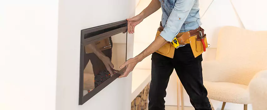 Metal Fireplace Installation in Concord, Ontario