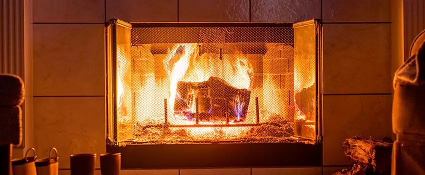 Mendota Hearth Landscape Fireplace Installation in Concord, Ontario