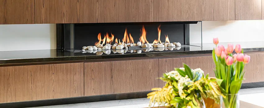 Double-height Fireplace Design Refurbishment in Concord, Ontario